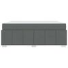 vidaXL Bedframe met matras Donkergrijs 180 x 200 cm Stof