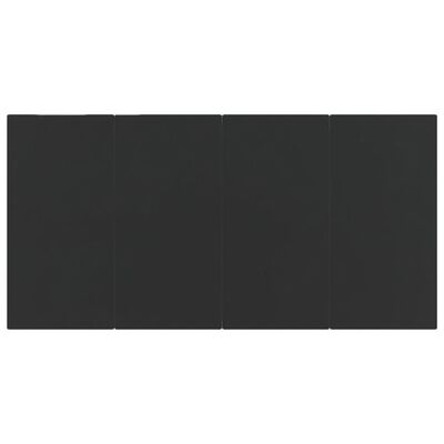 vidaXL 7-delige Tuinset poly rattan en staal grijs en zwart