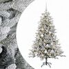 vidaXL Kunstkerstboom met kerstbal 120 cm 150 LED's Warmwit