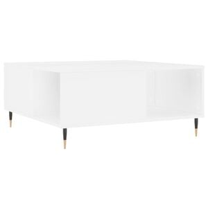 vidaXL Salontafel 80x80x36,5 cm bewerkt hout wit