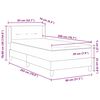 vidaXL Boxspringbed met matras Donkergrijs 200 x 80 cm Fluweel