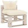 vidaXL 5-delige Loungeset met kussens pallet grenenhout