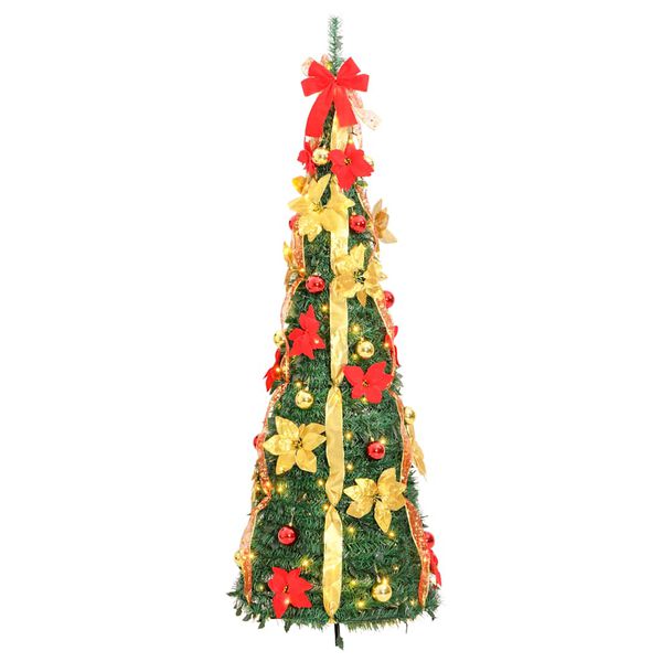 vidaXL Kunstkerstboom pop-up 200 LED's 210 cm groen