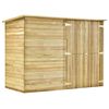vidaXL Fietsschuur 232x110x170 cm ge&iuml;mpregneerd grenenhout