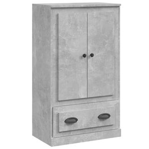 vidaXL Hoge kast 60x35,5x103,5 cm bewerkt hout betongrijs