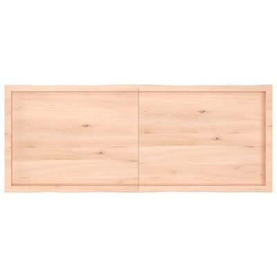 vidaXL Tafelblad natuurlijke rand 160x60x(2-6) cm massief eikenhout