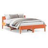 vidaXL Bedframe zonder matras massief grenenhout wasbruin 160x200 cm