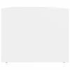 vidaXL Salontafel 80x50x40 cm bewerkt hout wit