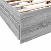 vidaXL Bedframe met lades bewerkt hout grijs sonoma eiken 140x200 cm