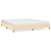 vidaXL Bedframe zonder matras stof cr&egrave;mekleurig 180x200 cm