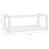 vidaXL Wastafelframe wandgemonteerd 79x38x31 cm ijzer wit