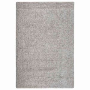 vidaXL Vloerkleed shaggy anti-slip 140x200 cm lichtgrijs