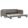 vidaXL Slaapbank met onderschuifbed 80x200 cm stof taupe