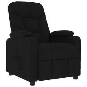 vidaXL Massagestoel stof zwart