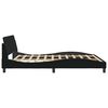 vidaXL Bedframe "Dover" stof zwart 180x200 cm