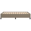 vidaXL Bedframe zonder matras 120x190 cm stof taupe