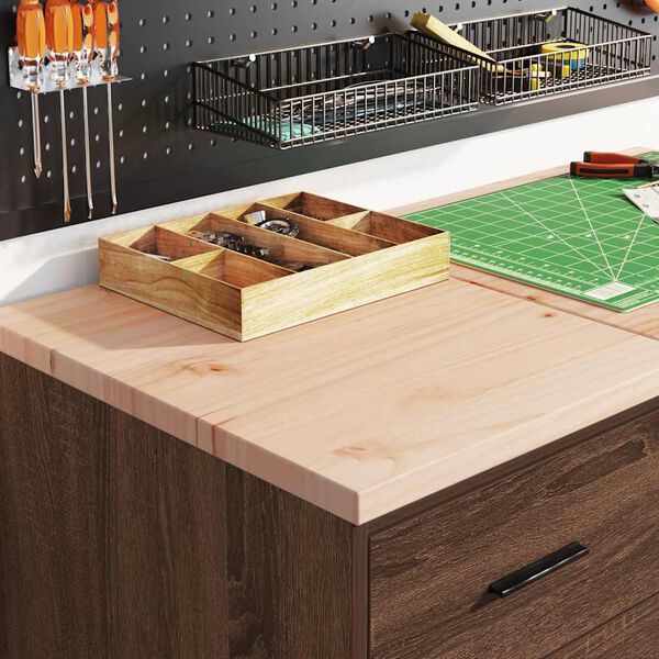 vidaXL Garagekast 40x51x85 cm massief grenenhout bruin eikenkleurig