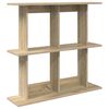 vidaXL Wandplank Muurmontage Sonoma Eiken 100 x 20 x 75 cm