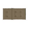 vidaXL Stoelkussens 6 st lage rug 100x50x4 cm stof gem&ecirc;leerd taupe