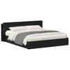 vidaXL Bedframe met opslag met lade Zwart 200 x 200 cm Bewerkt hout