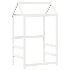 vidaXL Kinderbedhuisje 118x70x176,5 cm massief grenenhout wit