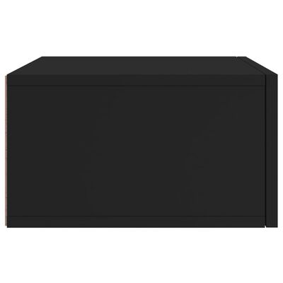 vidaXL Nachtkastje wandgemonteerd 35x35x20 cm zwart