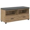 vidaXL Halbank Artisan Eik 100 x 38 x 46 cm