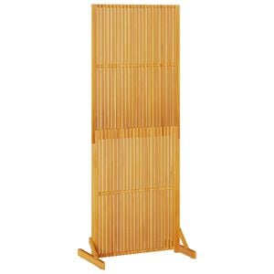 vidaXL Privacyscherm Bruin 79,5 x 50 x 200 cm Massief Acaciahout