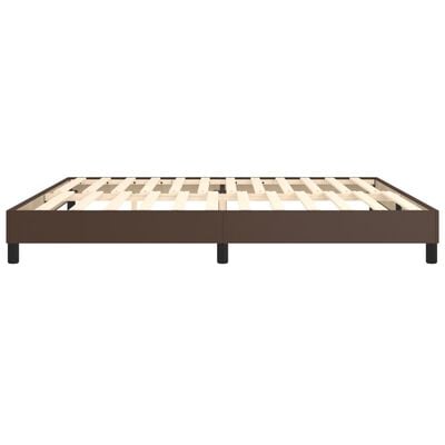 vidaXL Bedframe kunstleer bruin 200x200 cm