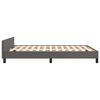 vidaXL Bedframe met hoofdbord kunstleer grijs 140x200 cm