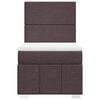 vidaXL Boxspring met matras stof donkerbruin 80x200 cm