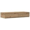 vidaXL Bedlades Artisan Eiken 80 x 36,5 x 16,5 cm Bewerkt hout