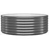 vidaXL Plantenbak 100x100x36 cm gegalvaniseerd staal antracietkleurig