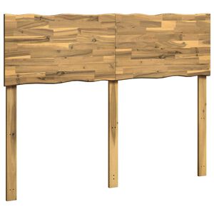 vidaXL Live Edge Hoofdbord ROSTOCK Wit 140 cm Massief Acaciahout