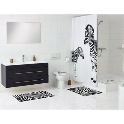 Roeispaan Idool Wissen RIDDER Badmat Zebra 38x72 cm wit en zwart online kopen | vidaXL.be