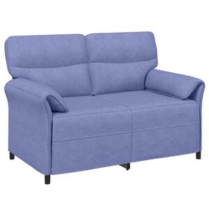 vidaXL Bank 100% polyester metalen frame MDF, Multiplex