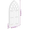 vidaXL Tuinspiegel 70x30 cm ijzer zwart