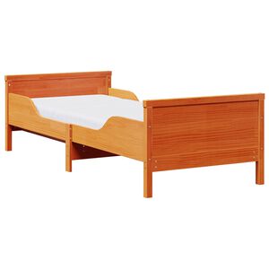 vidaXL Bedframe met uitschuifbaar matras Bruin 80 x 200 cm