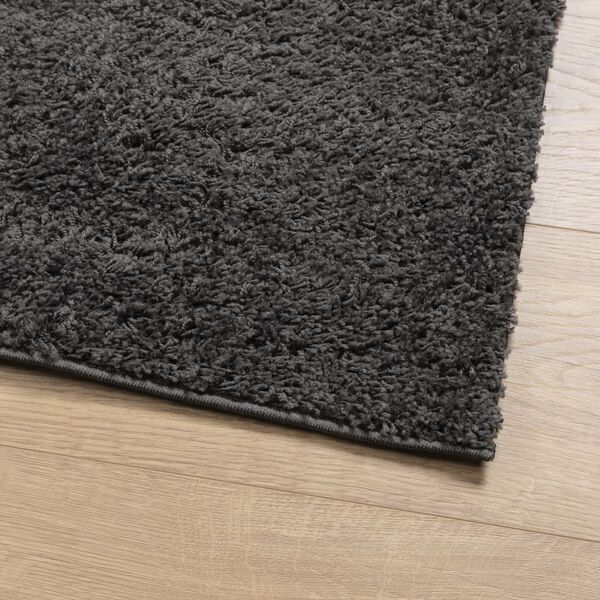 vidaXL Vloerkleed PAMPLONA shaggy hoogpolig 240x340 cm antraciet
