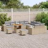 vidaXL Tuin Sofa Set 13 pcs Beige en Licht Grijs poly rattan