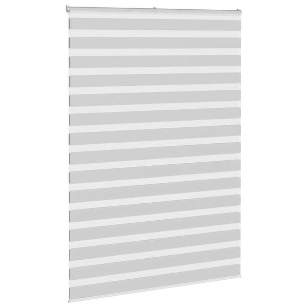 vidaXL Zebra rolgordijn 165x230 cm stofbreedte 160,9 cm lichtgrijs