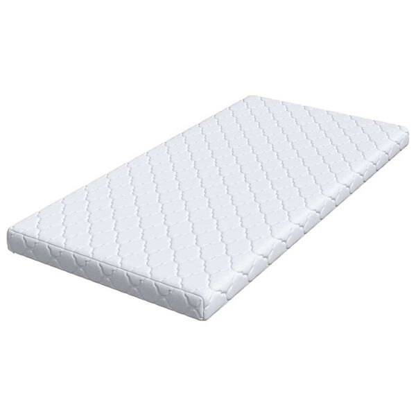 vidaXL Matras Wit 90 x 200 cm PU Schuim