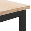 vidaXL Tafel Naturel 100 x 40 x 101 cm Engineered hout en staal