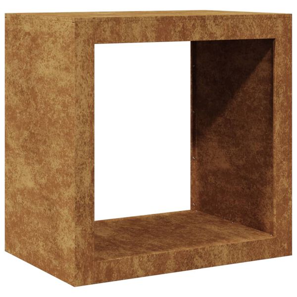 vidaXL Brandhoutrek 60x40x60 cm weervast staal