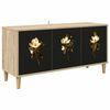 vidaXL Tv-meubel BREMEN 102 x 33 x 50 cm Sonoma Bewerkt hout