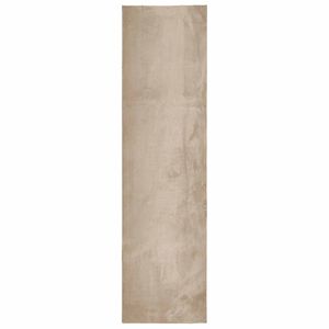 vidaXL Medium pile zachte en wasbare tapijt HUARTE Zand 80 x 400 cm