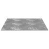vidaXL Checker Plaat 2 pcs Zilver 20 x 20 cm Aluminium