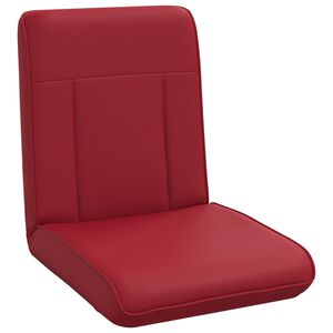 vidaXL Verstelbare vlo stoelen Wijnrood Kunstleer
