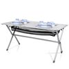 Campart Travel Campingtafel oprolbaar Michigan 140x80x70 cm aluminium
