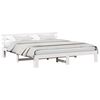 vidaXL Bedframe met hoofdeinde Wit 180 x 200 cm Massief grenenhout